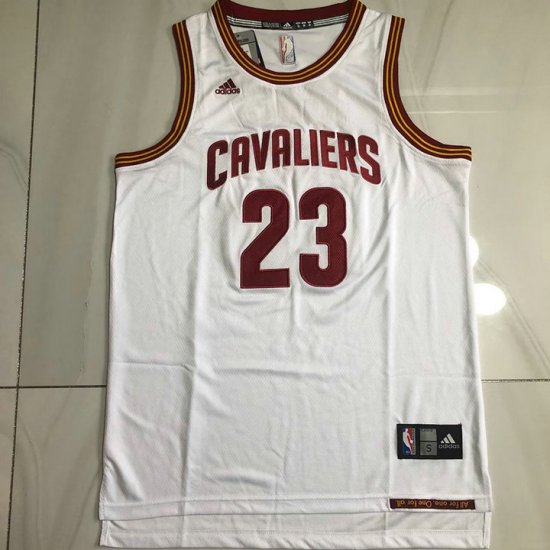 Maillot de Basket #23 James Cleveland Cavaliers authentique Blanc